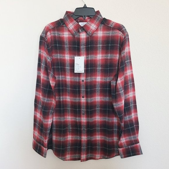 Men's Croft & Barrow Long Sleeve Flannel Shirt - Picture 1 of 5